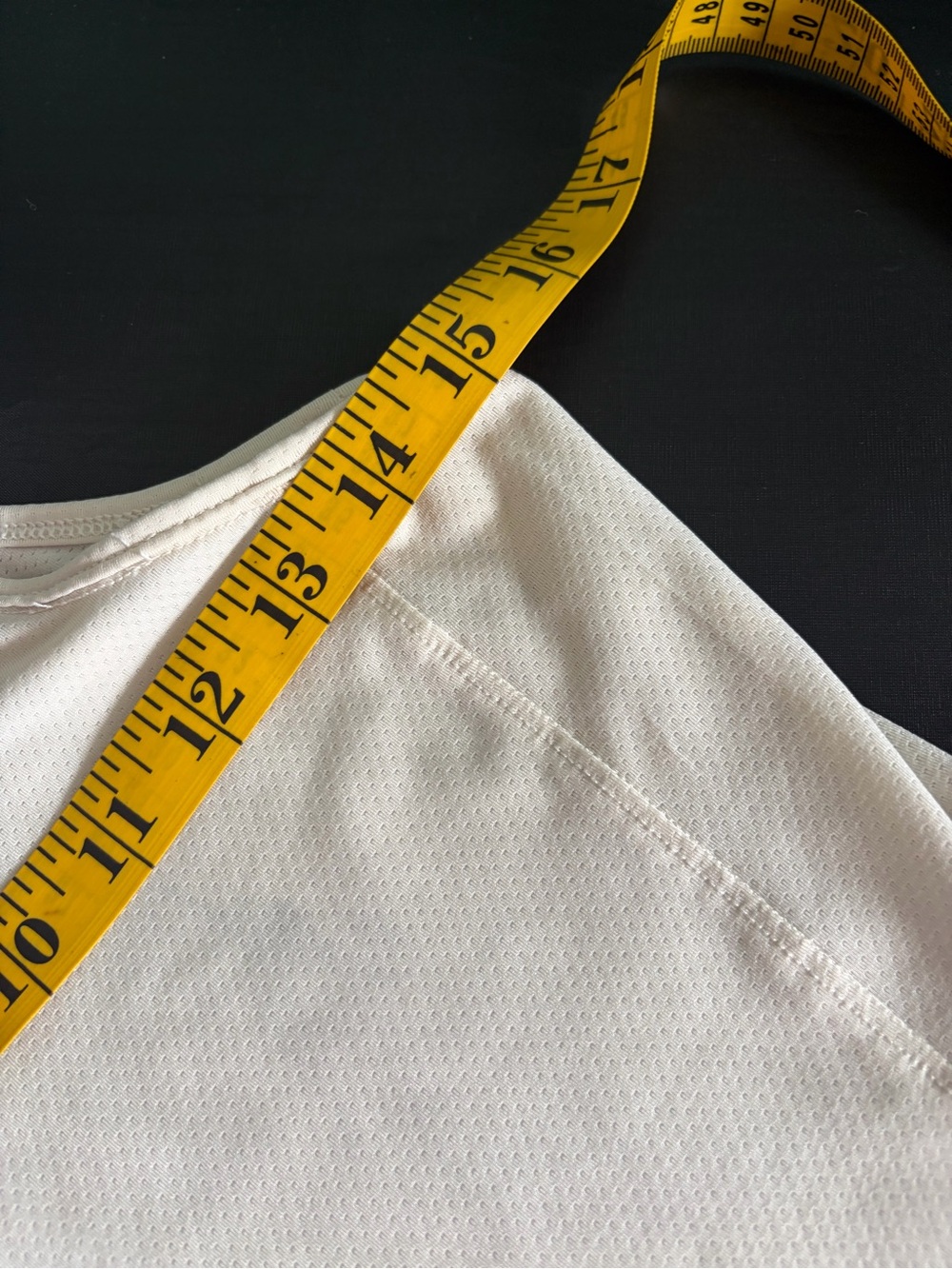 Tracksmith Cream Performance Tank with Rabbit Logo - Picture 7 of 11